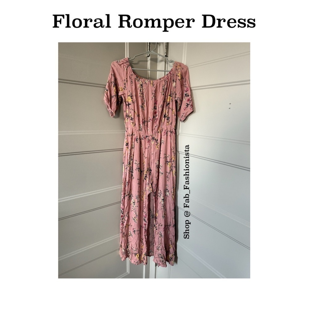 Floral romper dress size large